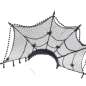 Preview: halloween headdress with spiderweb and beads